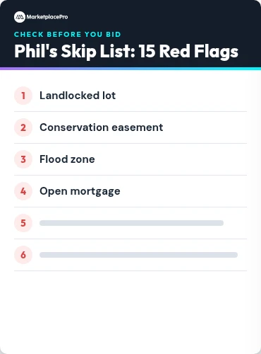 Phil's Skip List: 15 Red Flags Before You Bid
